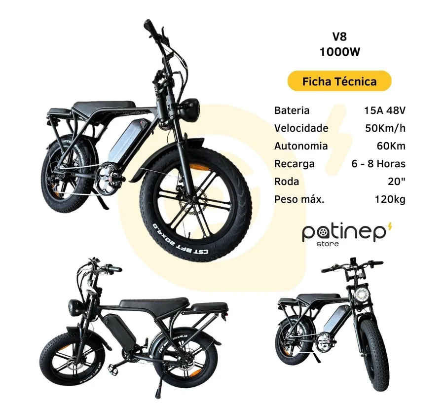 Bike Elétrica V8